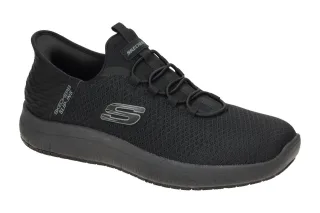 Skechers 200205 EC/BBK Schwarz Slipper Herrenschuhe Air Cooled Memory Foam