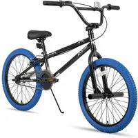 JOYSTAR Kinderfahrrad 20 Zoll BMX Fahrrad für Jungen Mädchen im Alter von 7-12 Jahren, Freestyle, Doppelbremsen, 2 pegs, Kettenschutz, Singlespeed