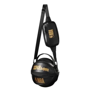 Wilson - "NBA" Tragetasche, 3 in 1, Basketball (Schwarz/Gold)