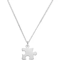 SCHOSCHON Kette mit Anhänger Halskette Puzzleteil 925 Silber - Kette Puzzle Anhänger