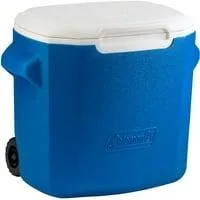 28QT Performance Wheeled Kühlbox blau/weiß