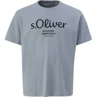 s.Oliver Men Big Sizes Kurzarmshirt mit Logo-Print/Große Größen