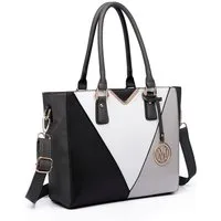Miss Lulu Handtasche Handtasche Damen V-förmig – Große Schultertasche für Büro & Arbeit