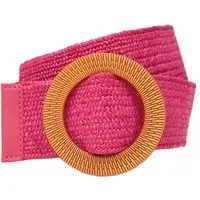 Ella Jonte Stretchgürtel Blau oder Pink Braun im Boho Style Flechtgürtel 75 - 100