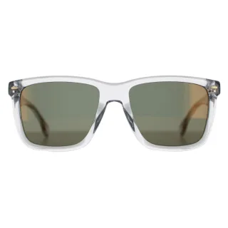 Hugo Boss Square Herren Transparent Grau Grün Gold Spiegel BOSS 1317/S