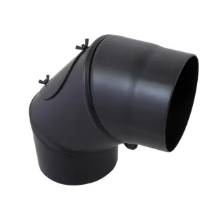 Bertrams ST-Pu Segmentbogen 08SB225RV Ø 225 mm, 3-tlg., drehbar, pulverbeschichtet, schwarz