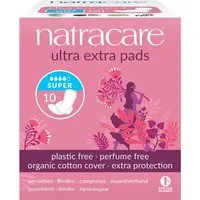 Natracare Slip-Einlage Ultra Extra Pads Super, 10 Stk.
