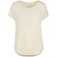 Build Your Brand Rundhalsshirt Damen Long Slub Tee / Hinten extra lang geschnitten