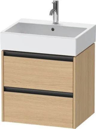 Duravit Ketho.2 Waschtischunterbau wandhängend Natur Eiche Matt 584x460x549 mm - K25275030300000 K25275030300000