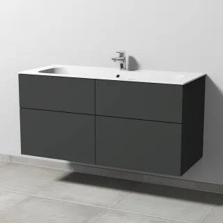 Sanipa 3way Keramik-Set Keramik-Waschtisch und Unterbau (SP402) SP4021B