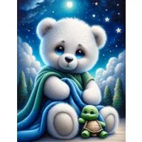 Mireta-Kreativ Kreativset Diamond Painting Vollbild 30x40 mit runden Steinen, (1-tlg)