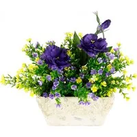 Kunstpflanze Blüten, I.GE.A., Höhe 28 cm, Arrangement in Schale