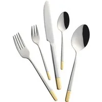 Mulex Besteck-Set Oceanside (60-tlg), 12 Personen, Edelstahl 18/0, dekorvergoldet