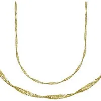 Firetti Kette ohne Anhänger Schmuck Geschenk Silber 925 Halsschmuck Halskette Singapurkette, Made in Germany