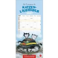 HEYE Wandkalender Jacob Familienplaner für Katzenliebhaber 2027