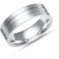 Unique Silberring Unique Silberring 925 Sterling Silber matt 6,5mm breit R8511