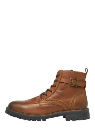 s.Oliver Red Label - Stiefel in Lederoptik braun - Gr. - 41