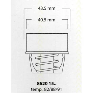 Triscan Thermostat Renault 16 19 4 5 6