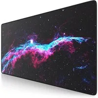 CSL Gaming Mauspad XXL Speed Mousepad 900 x 400 x 3 mm, große Tischunterlage, rutschfest, abwaschbar, Geschwindigkeit & Präzision, Galaxie Speed