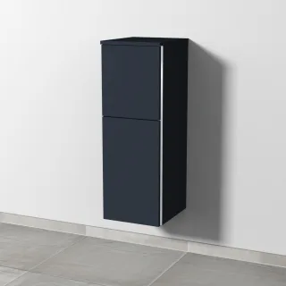 Sanipa 3way Mittelschrank mit 1 Tür und 1 Auszug, Marine-Matt, BP1241R BP1241R