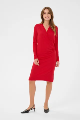 Jerseykleid ViggaSZ Jerseykleid Fitted red