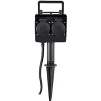 HEITRONIC Gartensteckdose Steckdosen-Verteiler 35466