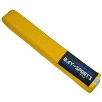 BAY-Sports Karateanzug Budogürtel Karategürtel Kampfsportgürtel gelb Budogürtel, Judogürtel, Taekwondogürtel, Länge 160 cm - 350 cm