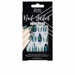 Nail Addict Green Glitter Chrome