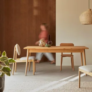 Esstisch aus Teakholz massiv Esszimmer Tisch 180x80 cm neu Tikamoon