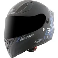 Bogotto Motorradhelm H128 Fiori Helm, geeignet für Brillenträger,herausnehmbares Innenfutter,integriert