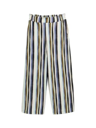 Denim Tom Tailor - High Waist Culotte Hose watercolor stripe - Gr. - XS