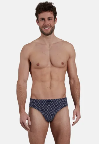 götzburg bodywear - Wäsche Männlich blau-dunkel-minimal - Gr. - 8