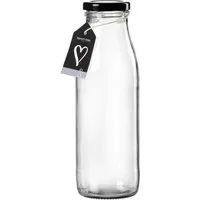Ritzenhoff & Breker Vorratsglas Milchflasche Mara 500 ml Glas Vorratsflasche transparent, Glas, (1-tlg), Luftdicht aromaschützend