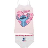 Lilo & Stitch Unterhemd Unterwäsche-Set für Mädchen – Unterhemd & Slip aus Baumwolle