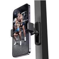 LuxusKollektion Smartphone-Halterung Handyhalterung Gym Magnet 360 Einstellbar schwarz mit Magnet