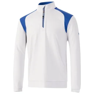 Island Green - Pullover Verkleidet für Herren - Emblem (Silbergrau/Königsblau)