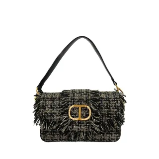 Twinset Schwarze PU Damen Schultertasche