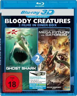 Ghost Shark/Mega Python - Bloody Creatures - Uncut [3D Blu-ray] [Special Edition]