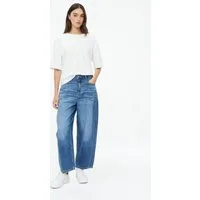 s.Oliver Weite Jeans Jeans-Hose s.Oliver x Heidi Klum: Ankle-Jeans / Barrel Fit / High Rise