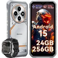blackview FORT 2 incl. W60 Smartwatch Ultradünnes Outdoor Smartphone (6.56 Zoll, 256 GB Speicherplatz, DokeOS 5.0, Android 15, 128/256GB, 16MP, 5W OTG)