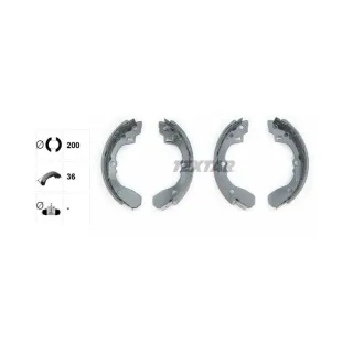 Textar Bremsbacken hinten Kia Shuma