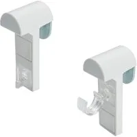 Liedeco Klemmträger, Vitragen-Scheibengardinen, (Set, 2-tlg), für Vitragen-Scheibenstangen