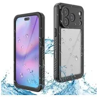 Wigento Handyhülle Für Apple iPhone 17 Pro 360 Grad Wasserdichte Hülle MagSafe Schwarz, IP68 Wasserdichte und stoßfeste Schutzhülle, MagSafe-kompatibel