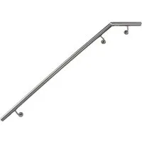 V2Aox Handlauf Handlauf aus Edelstahl mit Winkel 150 cm Gelenkverbinder Geländer