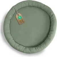 lilimaus Bodenkissen Sitzkissen für Kinder aus Musselin - Spielmatte & Kuschelecke, mit zarter Rüscheneinfassung - zum Lesen, Spielen & Kuscheln