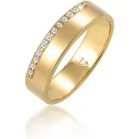 Elli DIAMONDS Verlobungsring Diamant Weiß Brillantschliff (0.12ct) 585 Gelbgold