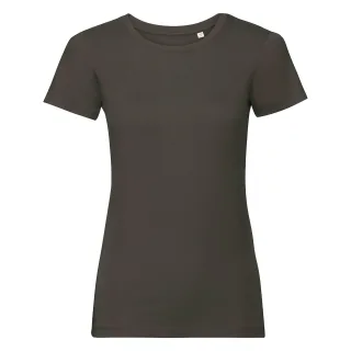 Russell - T-Shirt, Baumwolle aus biologischem Anbau für Damen (Dunkel-Olive)