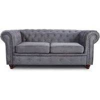 Sofnet Sofa Asti 2, Chesterfield Sofa 2-er, Sofagarnitur, Glamour Couch