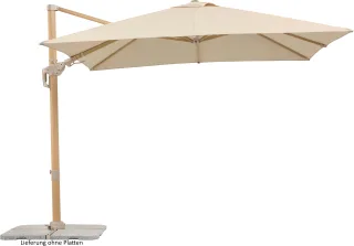 Schneider Schirme Ampelschirm ""Rhodos Twist Loft"" 300x300 cm, flexibler Ampelschirm in moderner Leinenstruktur