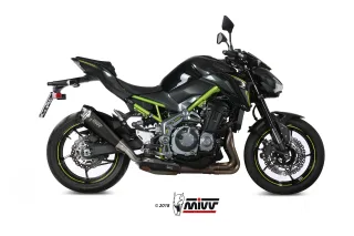 Sportauspuff MIVV Delta Race Edelstahl schwarz KAWASAKI Z 900 Bj. 2017-2019 EURO-4 +ABE